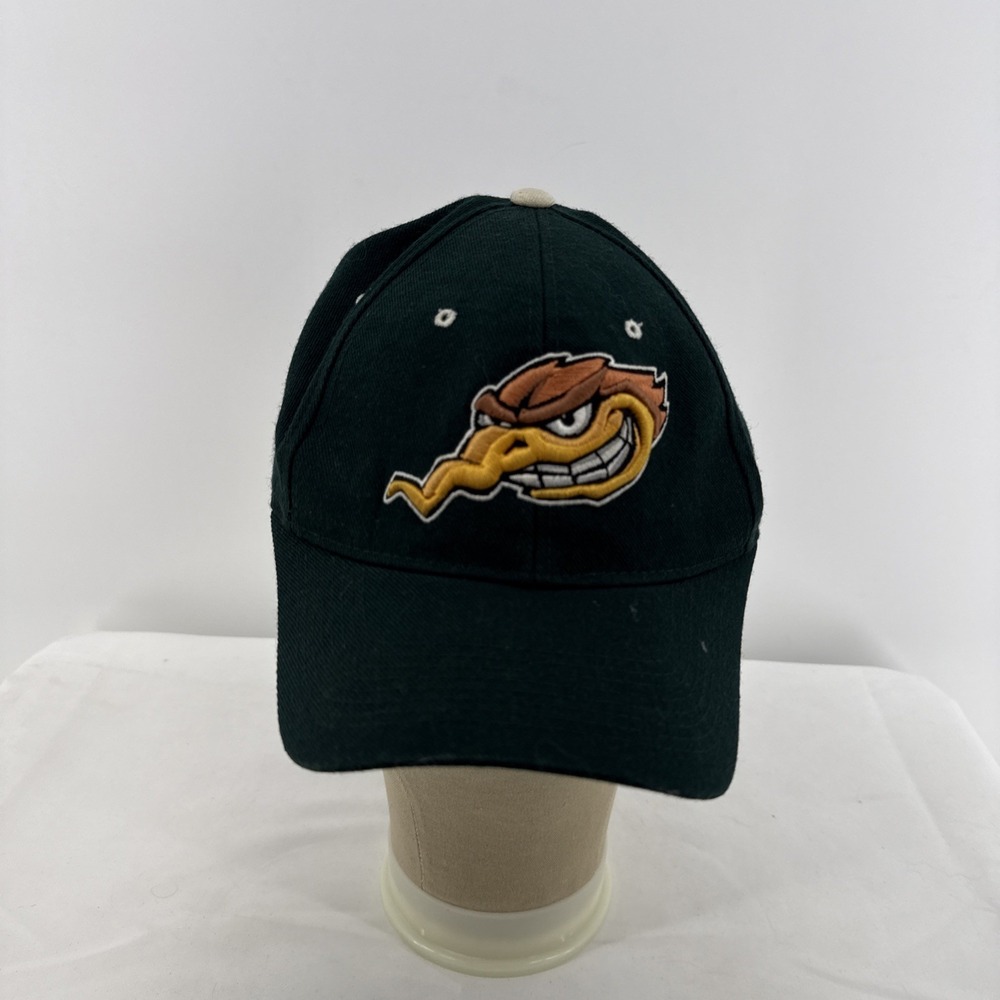 Woodbridge Woodpeckers Zephyr Fitted Hat Cap Green 7 3/8 Wool Blend